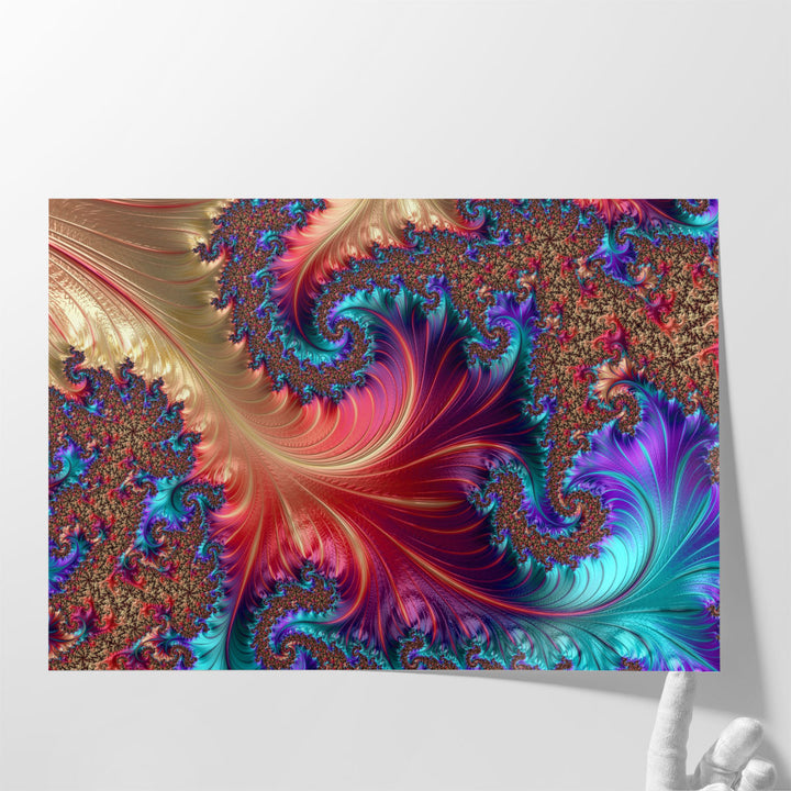 Bold symmetrical artwork for bedroom walls