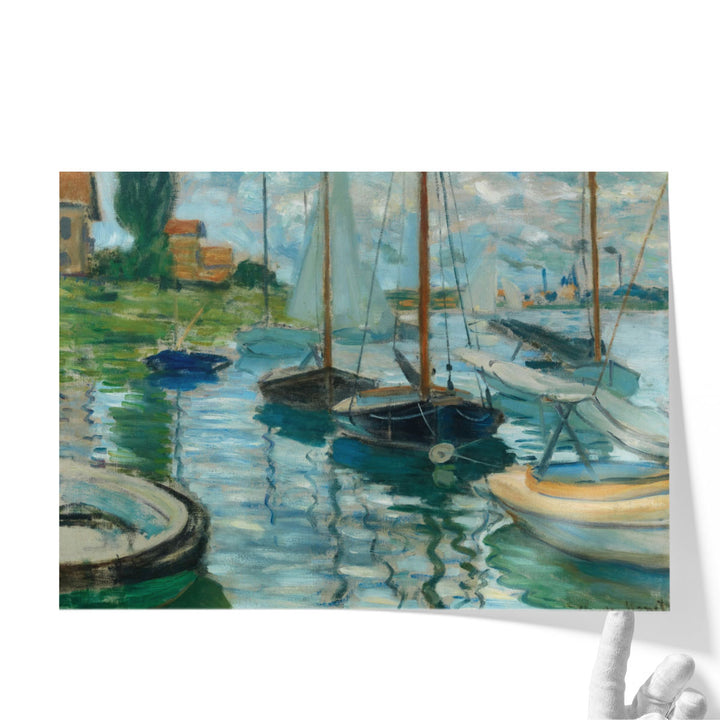Sailboats on the Seine at Petit-Gennevilliers, 1874 - Canvas Print Wall Art
