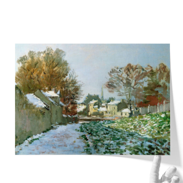 Snow Effect at Argenteuil, 1875 - Canvas Print Wall Art
