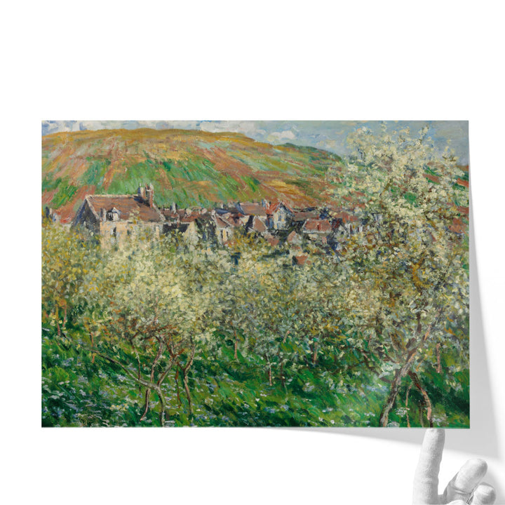 Flowering Plum Trees, 1879 - Canvas Print Wall Art