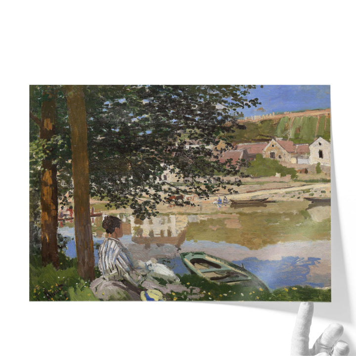 On the Bank of the Seine - Canvas Print Wall Art