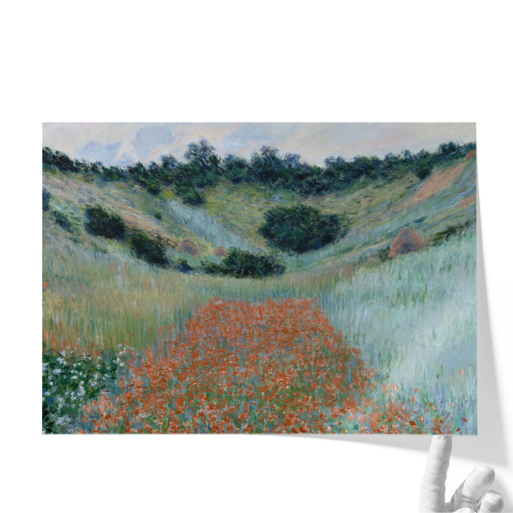 Poppy Field in a Hollow near Giverny - Canvas Print Wall Art