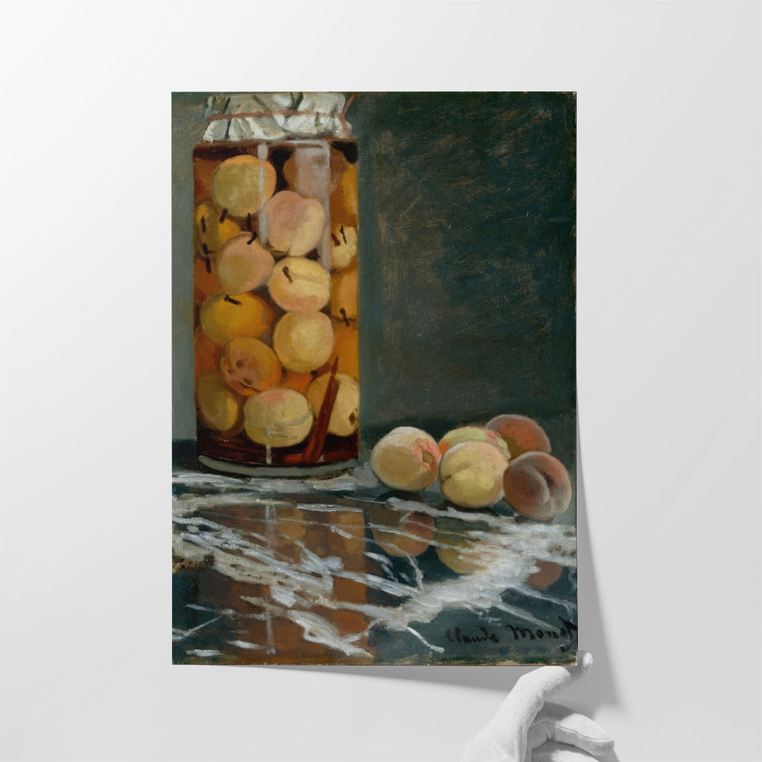 Huge kitchen canvas prints peach design