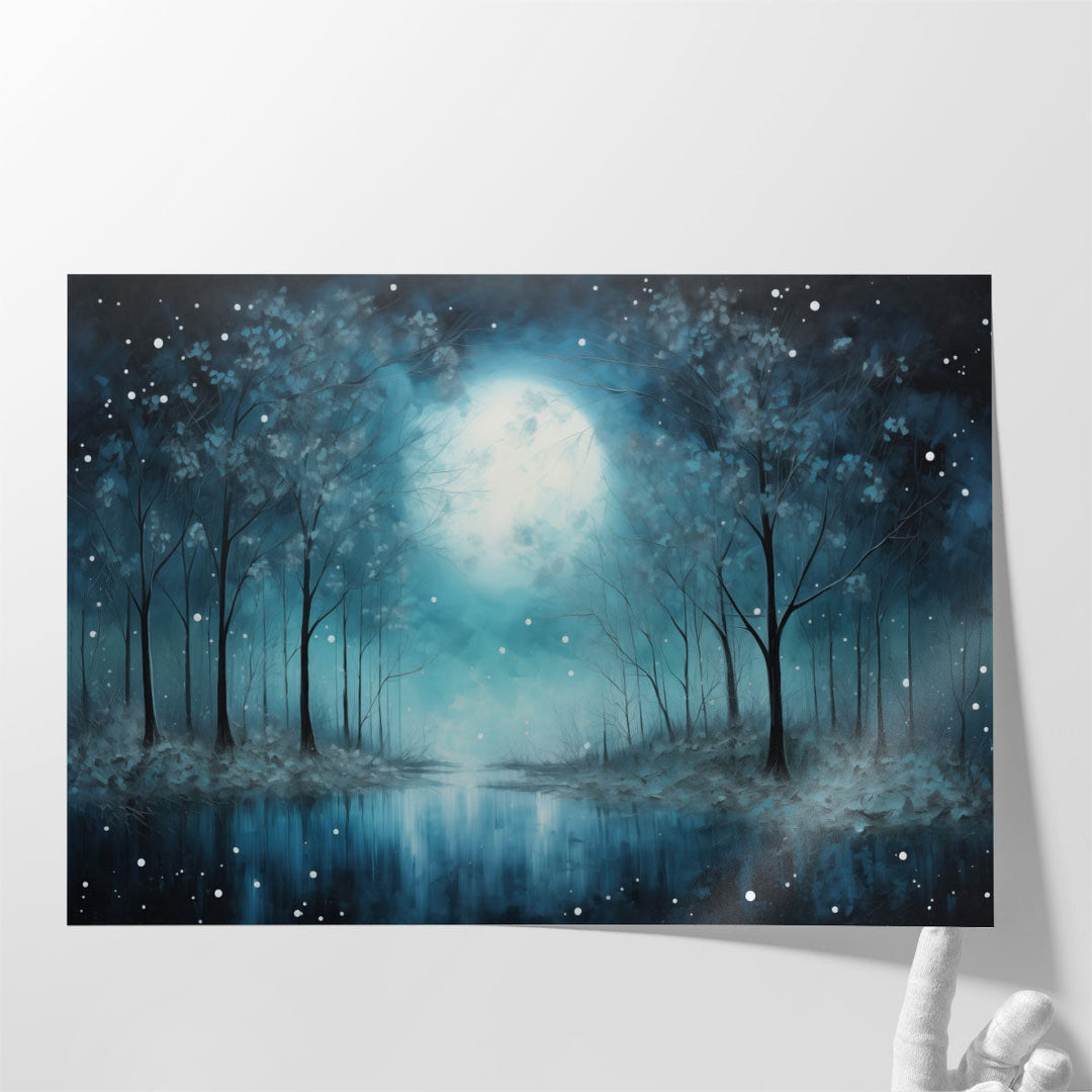 Lunar Lullaby - Canvas Print Wall Art