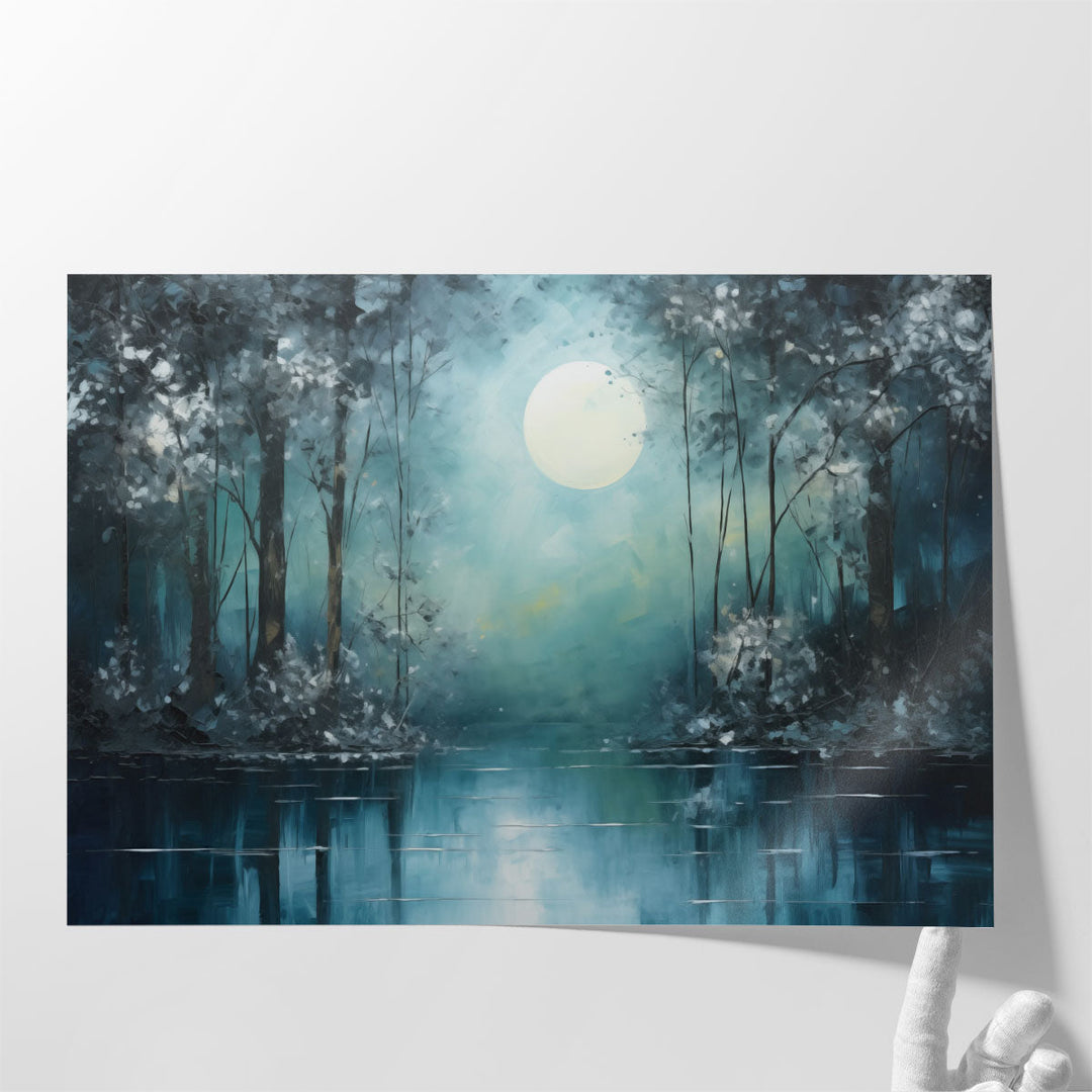 Lunar Lullaby 2 - Canvas Print Wall Art