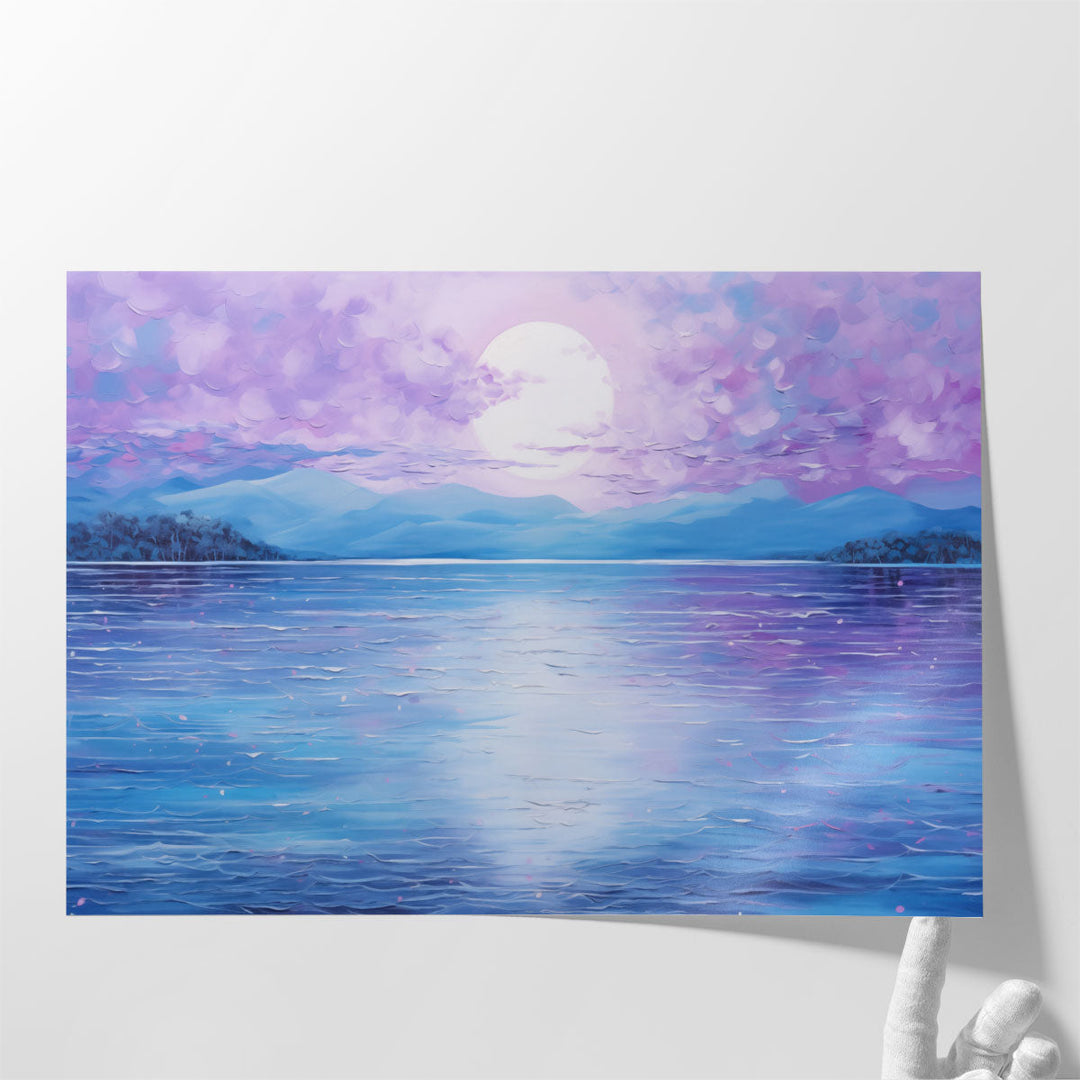 Lake wall art for living room modern with lake view