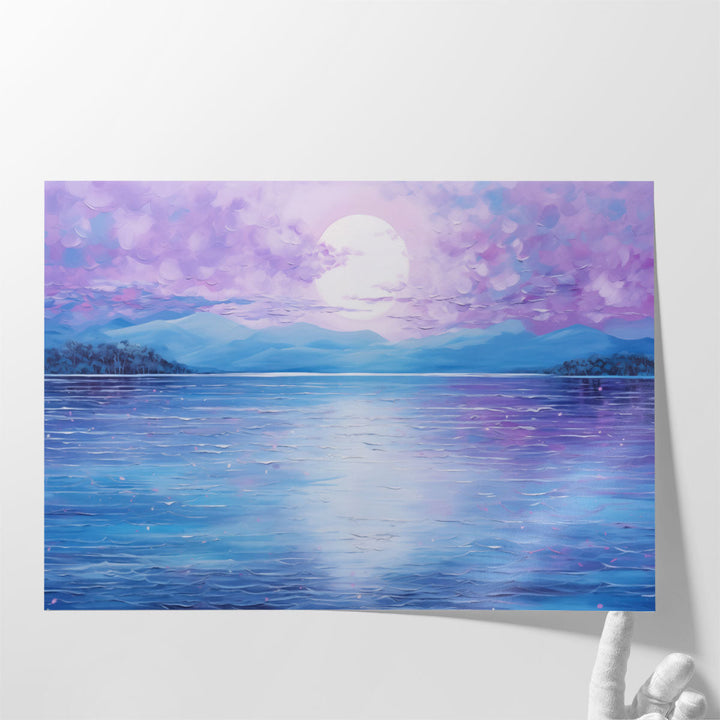 Lake wall art for living room modern with lake view