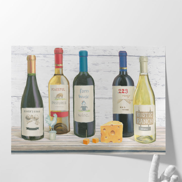 large dining room art – bold bottle silhouette