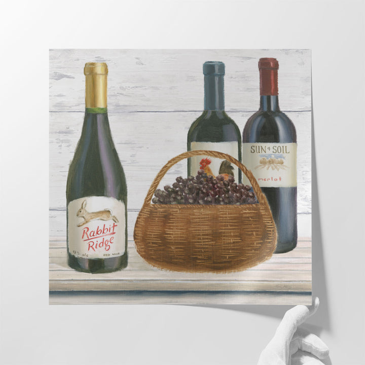 dining room art – grape and bottle motif