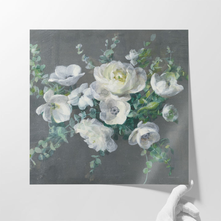 Botanical print featuring organic foliage pattern