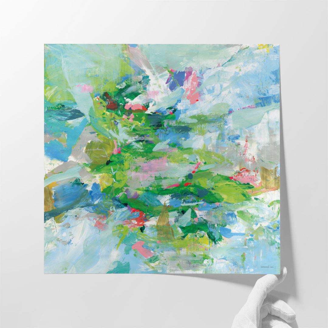 Big wall art for living room in pastel colors