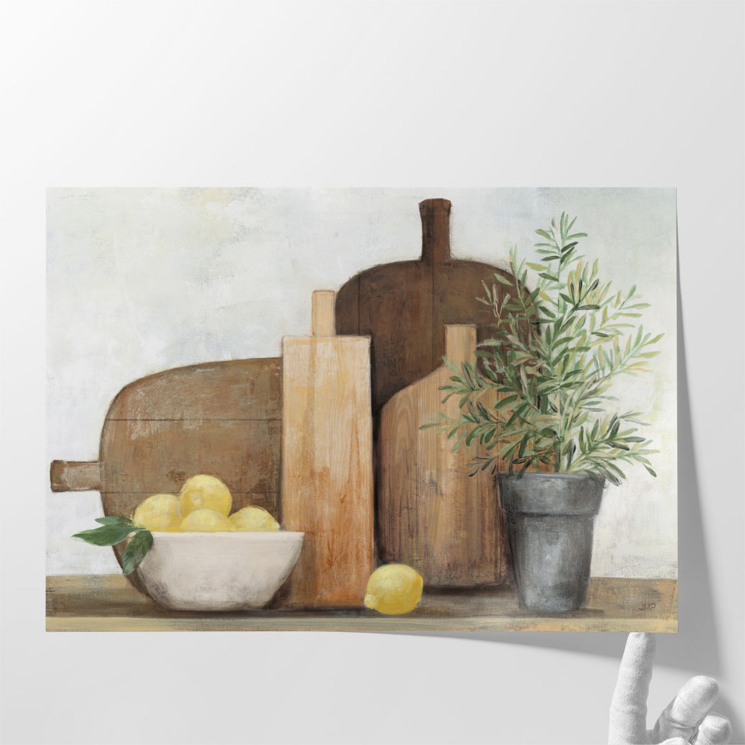 kitchen wall decor – urn and foliage motif