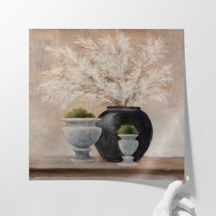 kitchen wall art – black vase motif