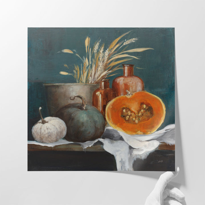 kitchen wall decor – neutral and orange accents