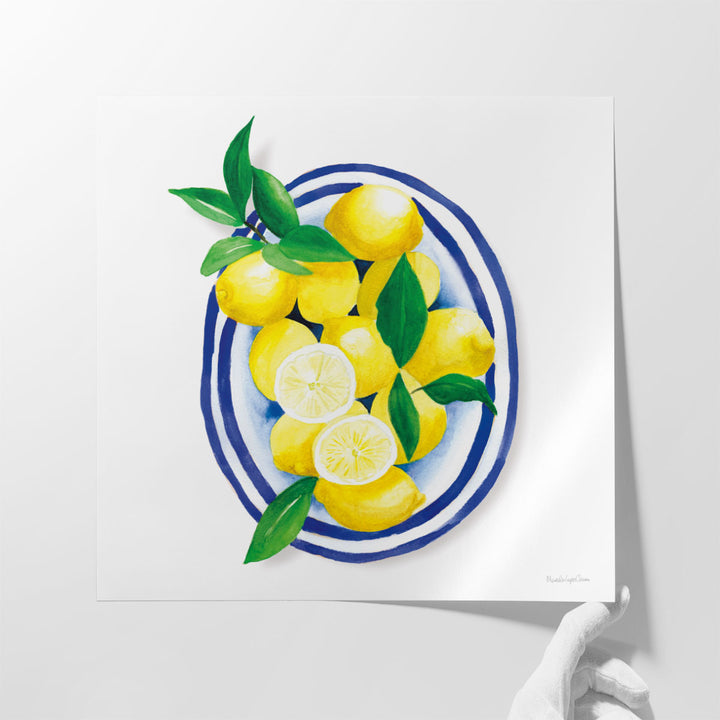 modern kitchen wall decor – vibrant lemon design