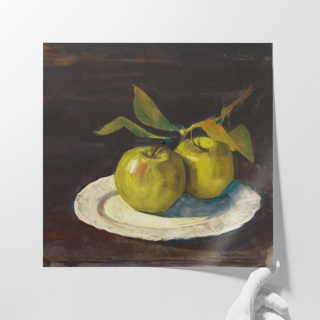 Impressionist Framed Prints for Kitchen apple vignette