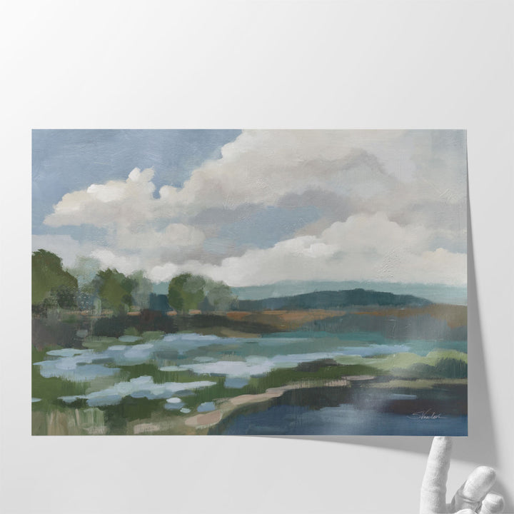 Abstract landscape canvas print view