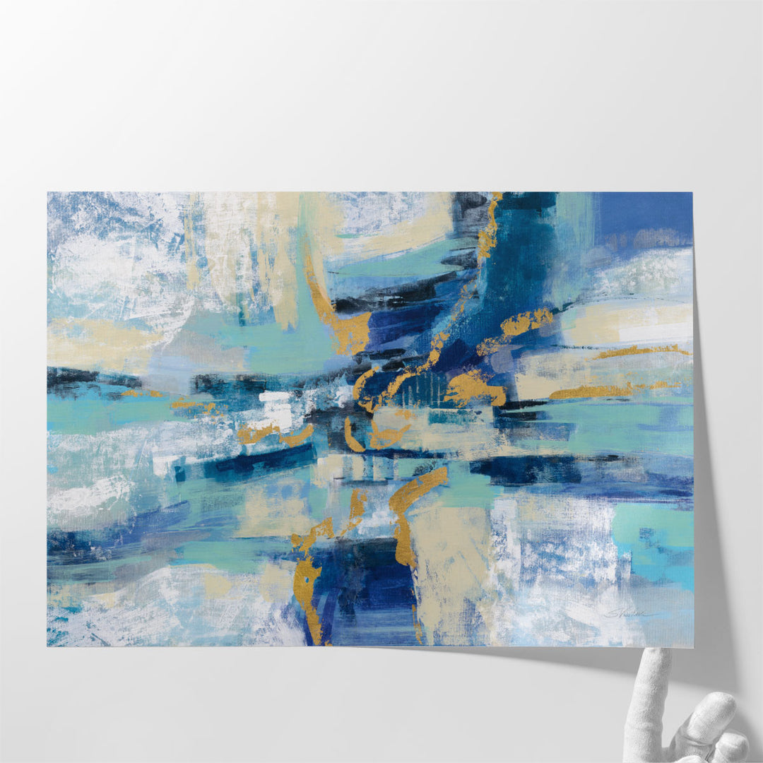Contemporary bathroom paintings in abstract style
