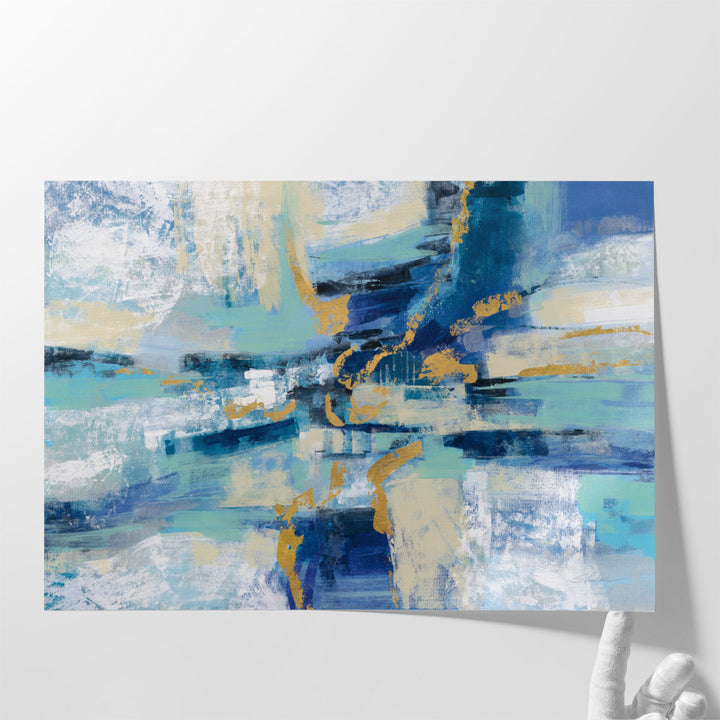 Contemporary bathroom paintings in abstract style