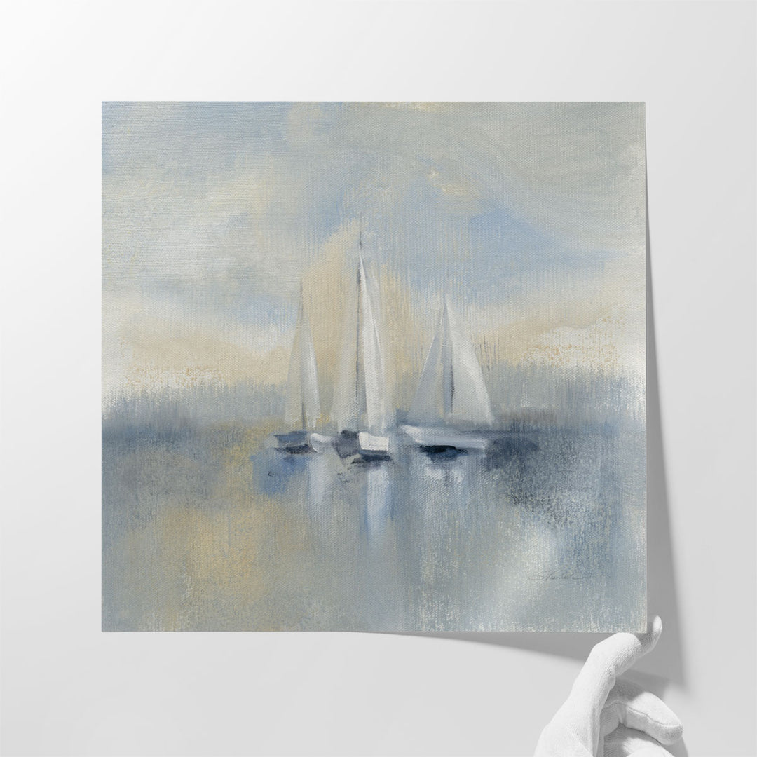 Big painting for living room with sailboats