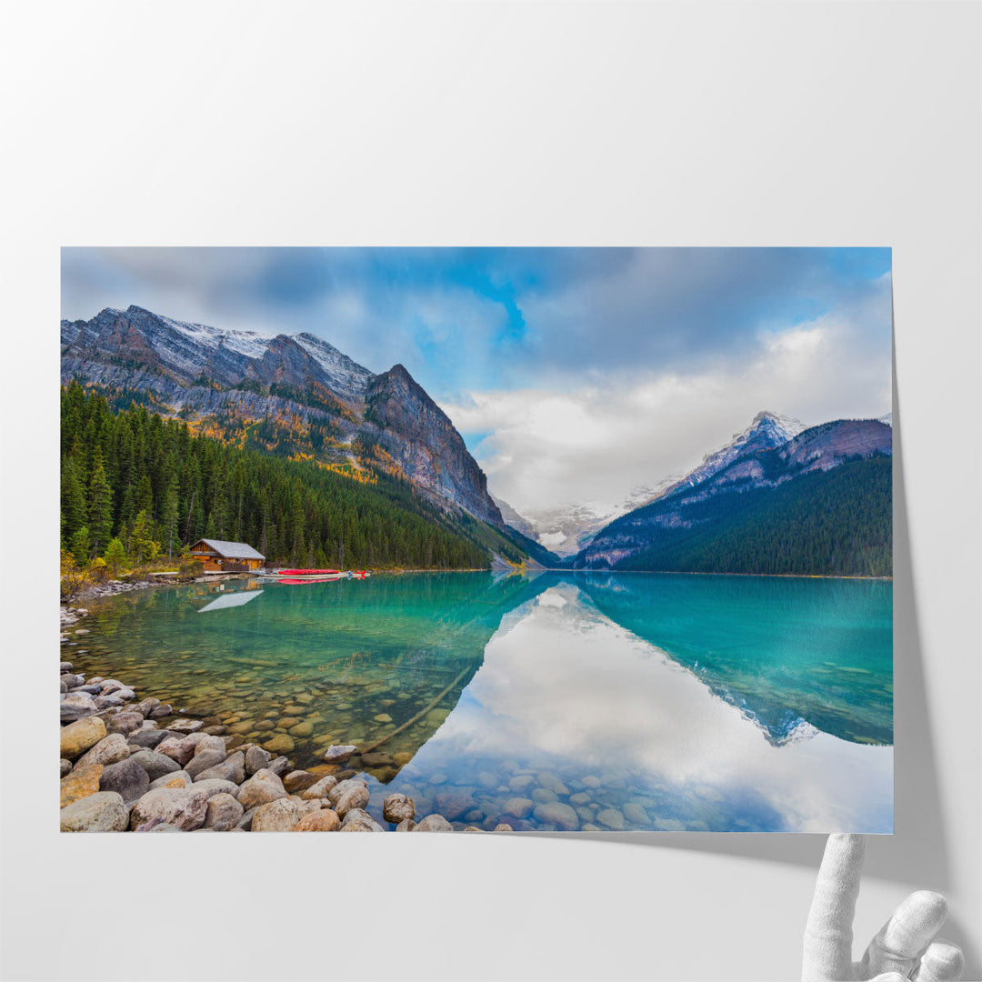 Mountain landscape canvas home decor scene