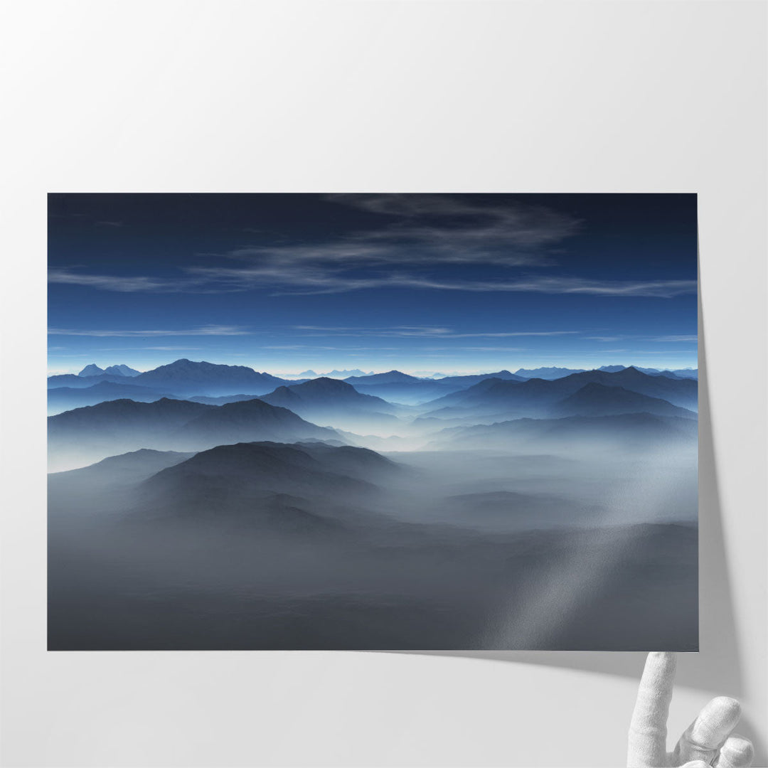 Large landscape canvas art for living room décor