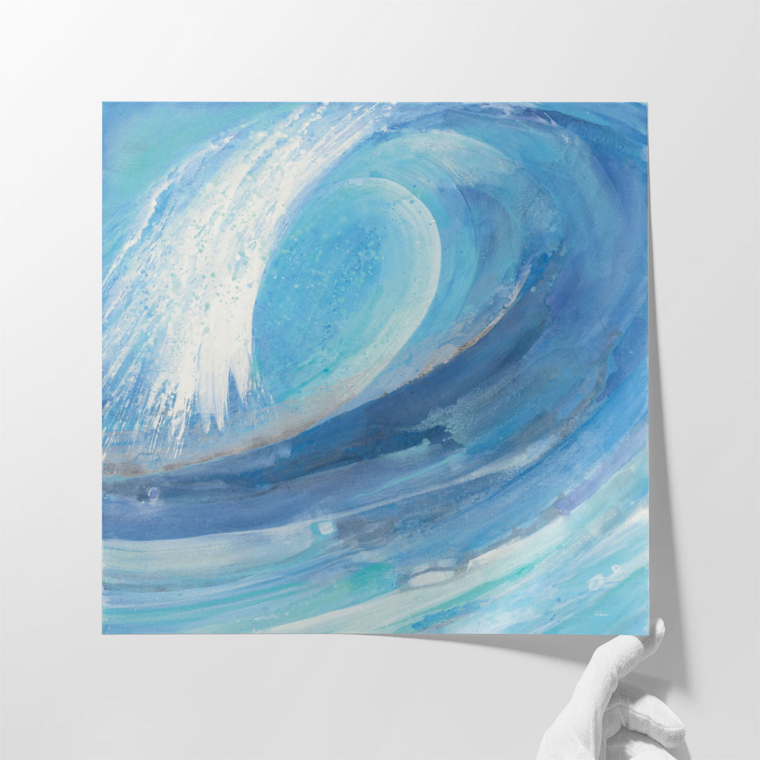 Abstract wall decor with wave textures