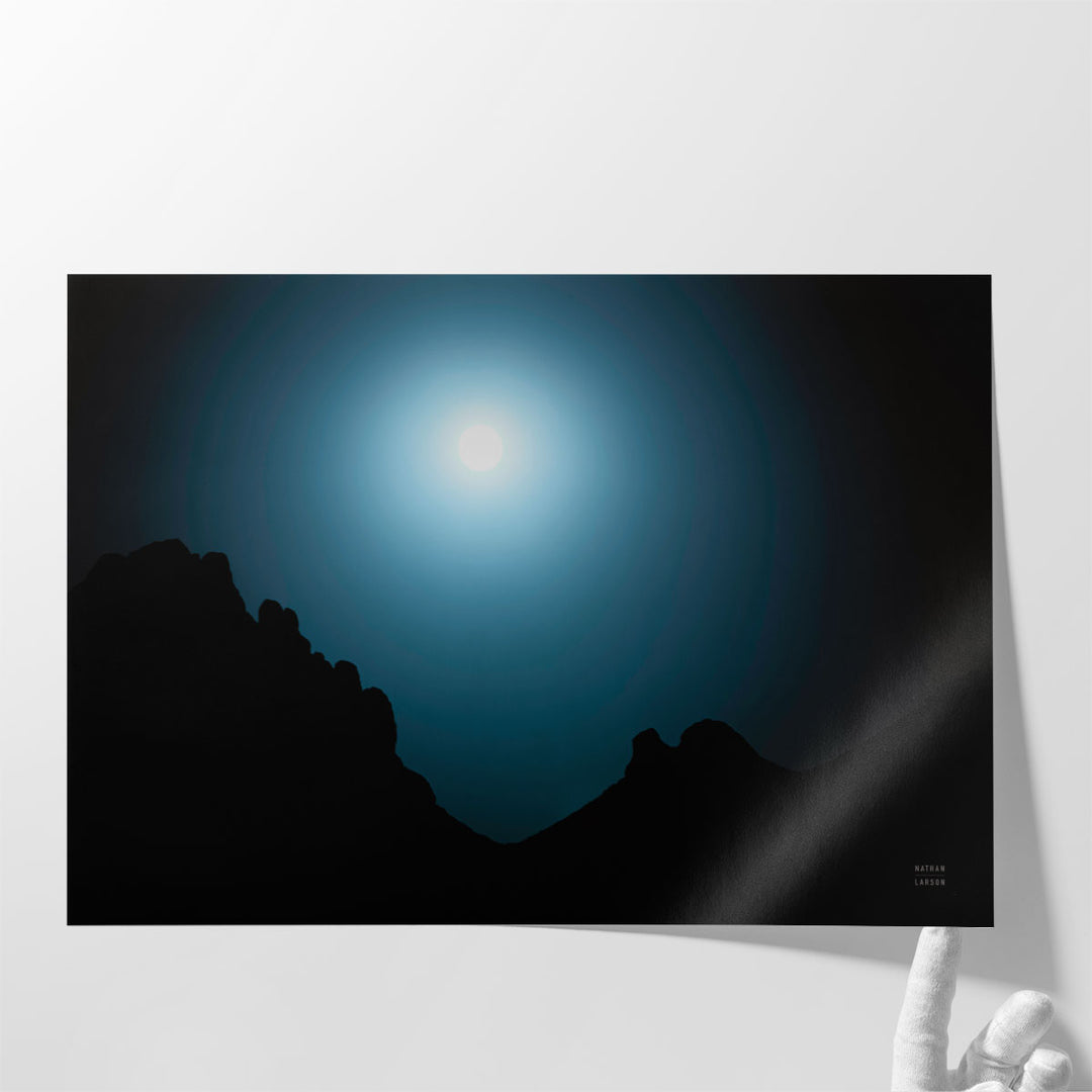 Minimalist art for living room with cool tones