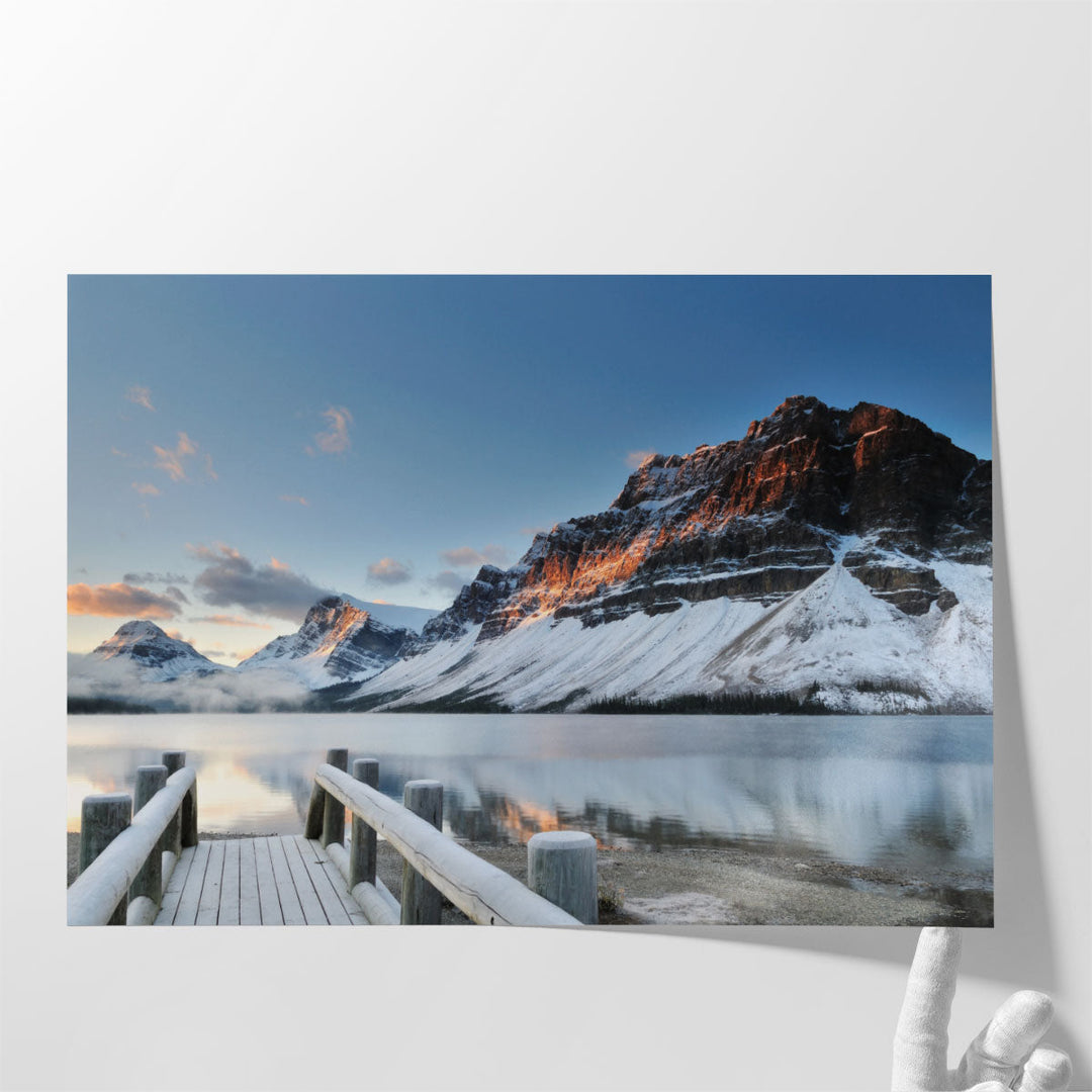 Bow Lake Sunrise, Banff, Alberta - Canvas Print Wall Art