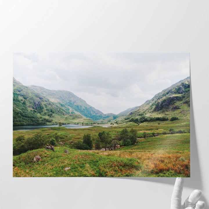 Meadow landscape canvas art for living room