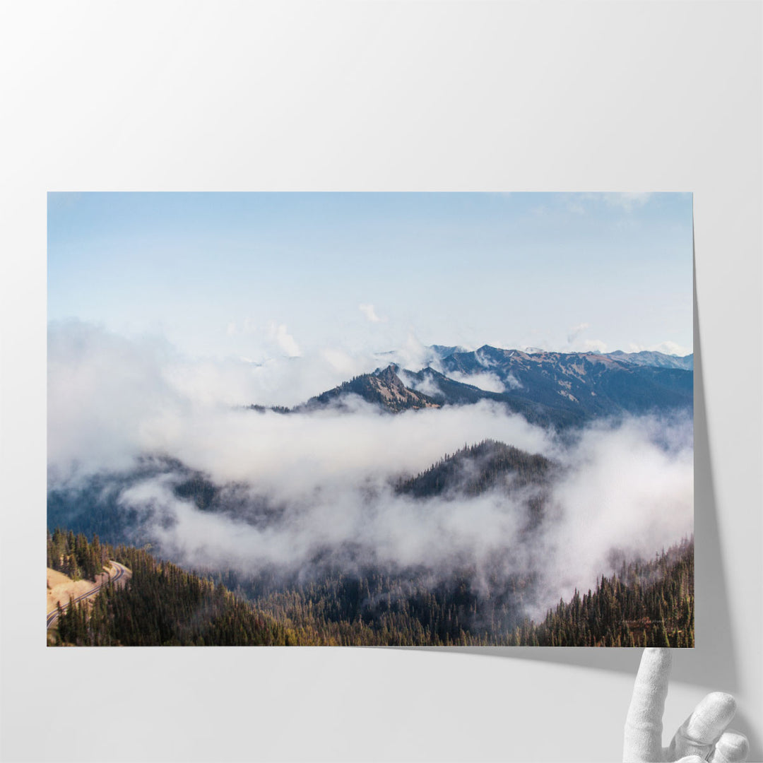 Landscape photography prints for entryway