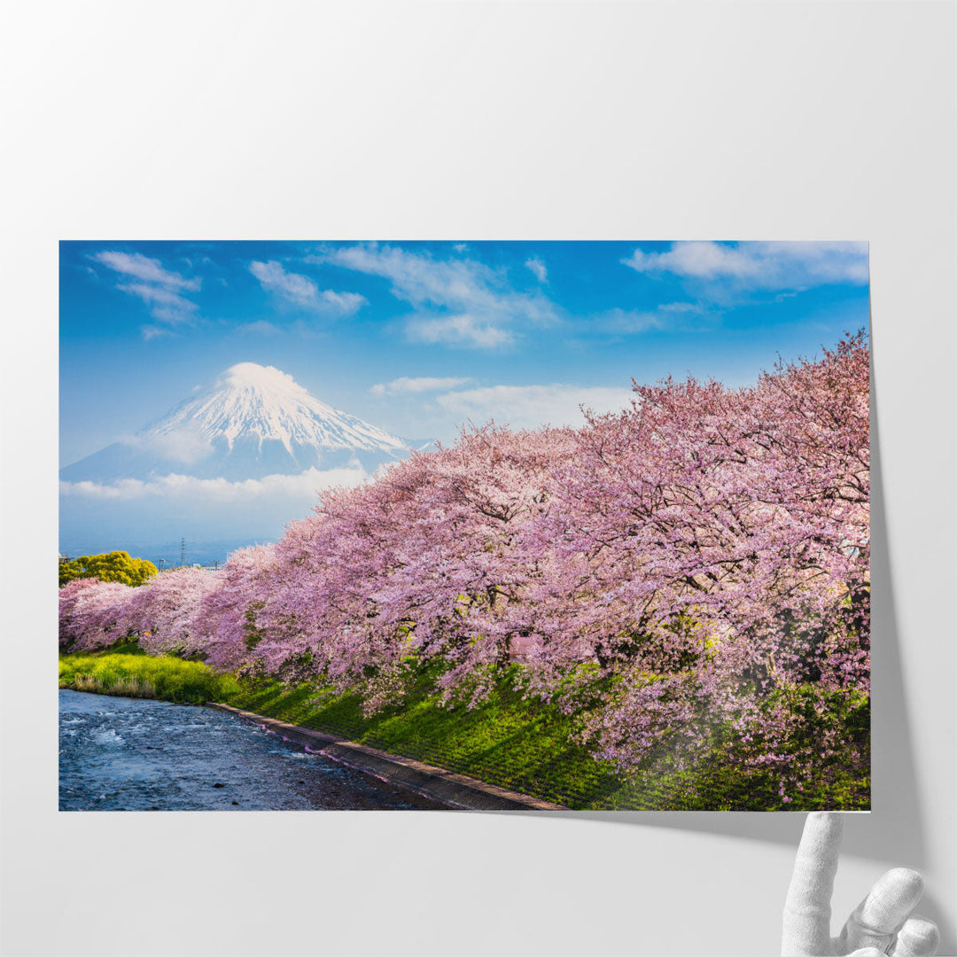 Scenic Mountain Wall Art for Bedroom – misty peak panorama