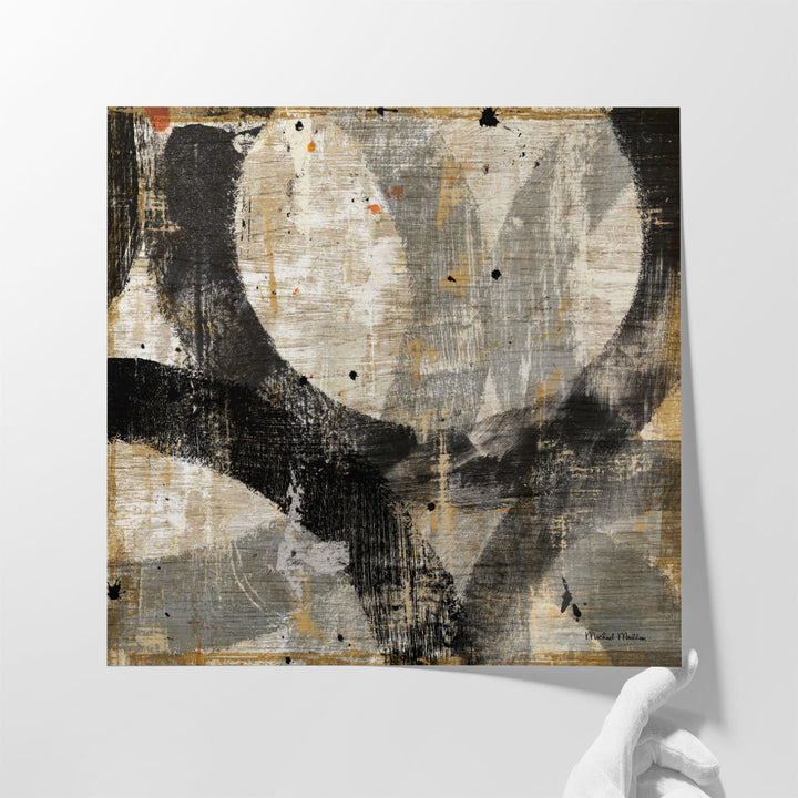 Oversized Framed Wall Art for Bedroom – large geometric canvas in earthy tones