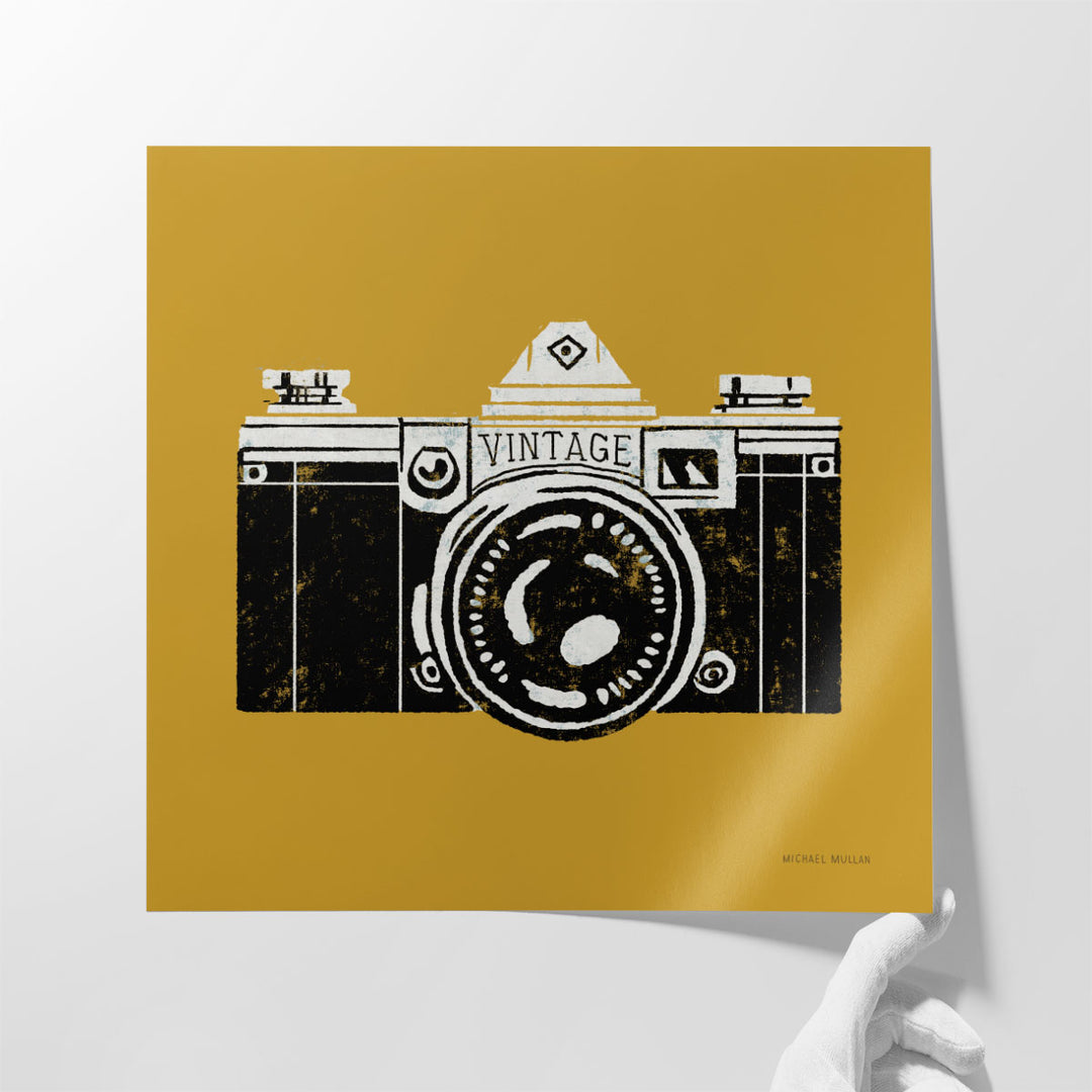 Retro DSLR Prints For Home Office camera silhouette