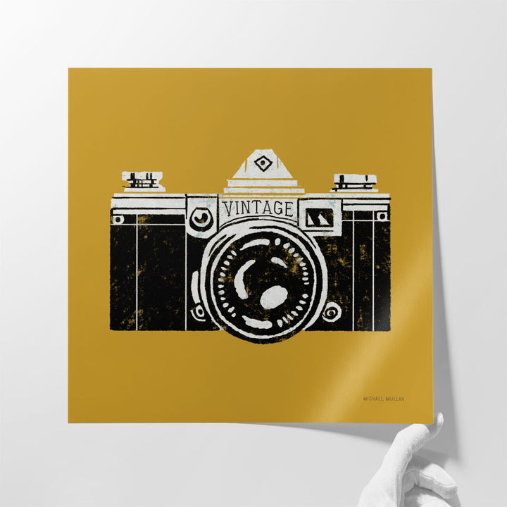 Retro DSLR Prints For Home Office camera silhouette