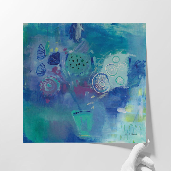 square canvas serene hallway decor accent