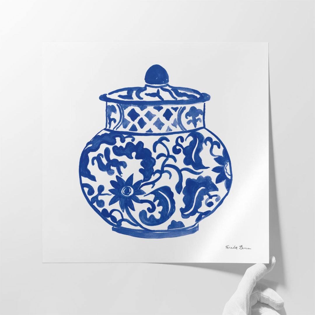 dining room wall decor – blue white motif