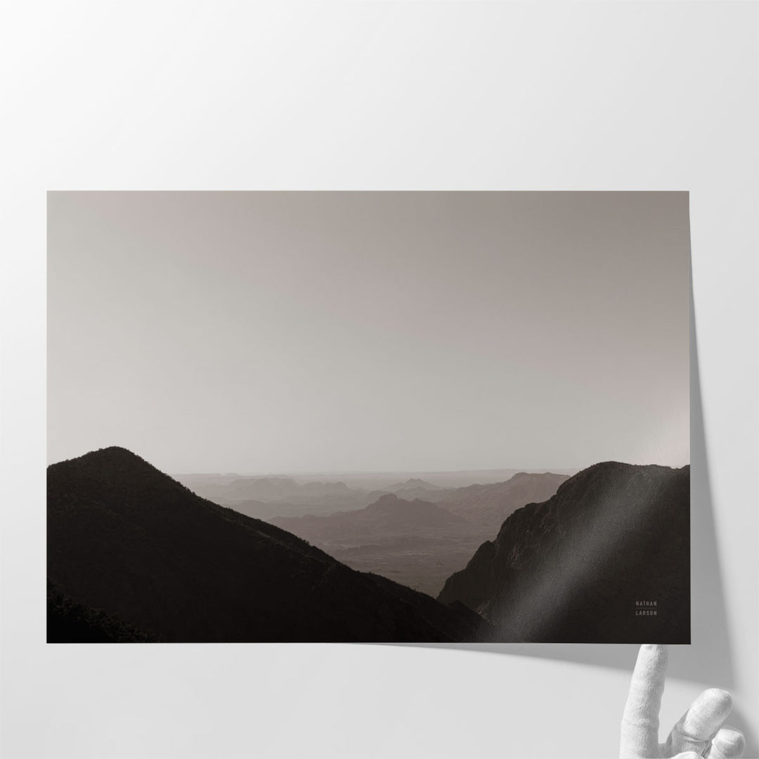 Large landscape canvas art for living room with neutral tones