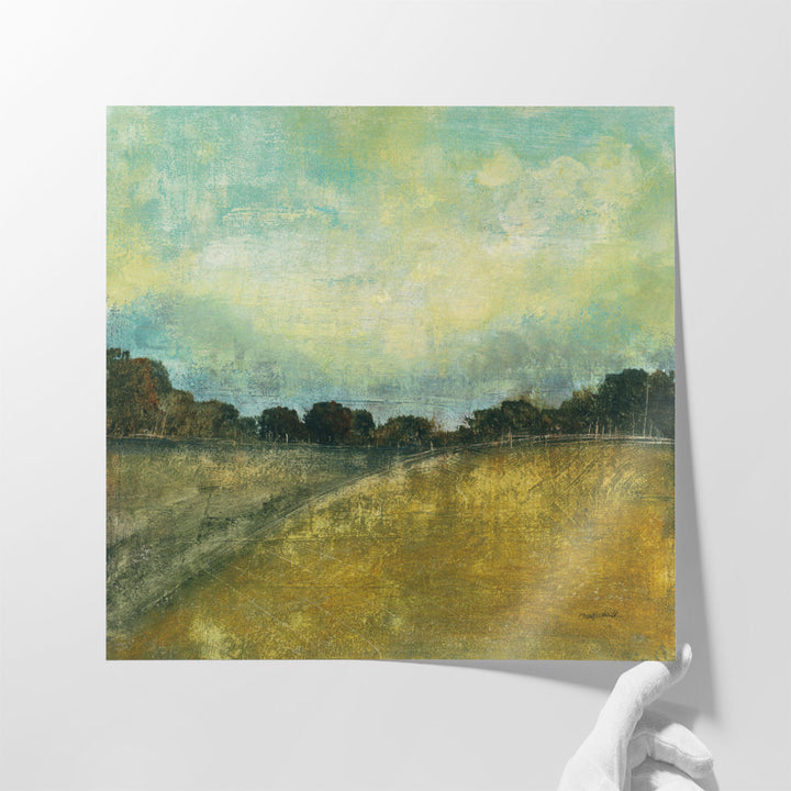 Olive Green Treeline Artwork forest silhouette vista