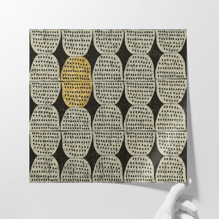 Kitchen Play Pattern II Black and White - Canvas Print Wall Art