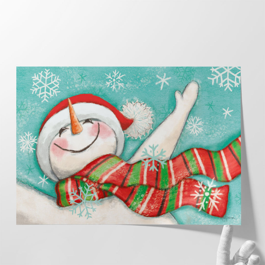 Let it Snow I Eyes Open - Canvas Print Wall Art