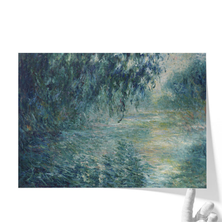 Morning on the Seine in the Rain - Canvas Print Wall Art