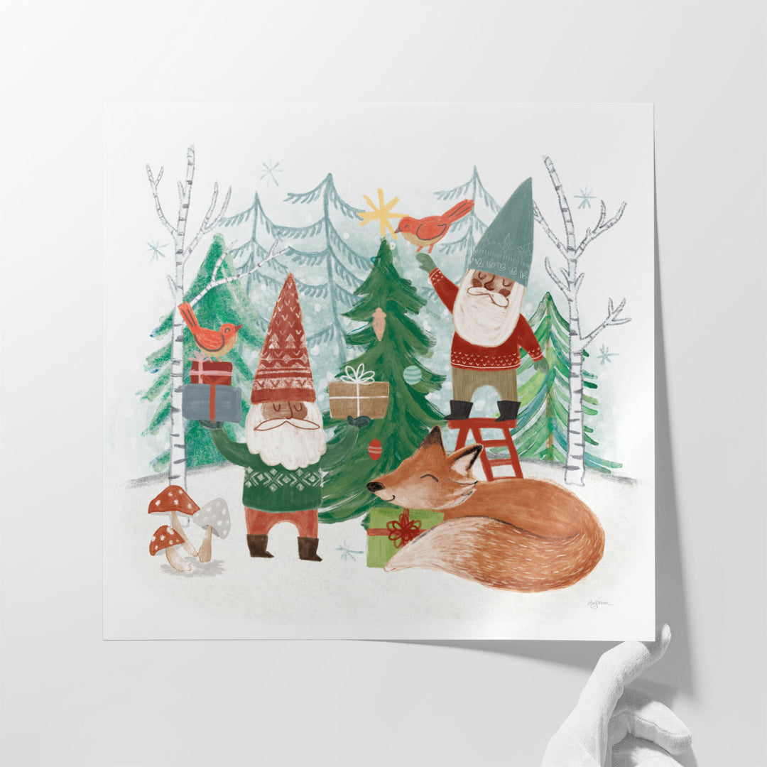 Woodland Gnomes VI - Canvas Print Wall Art