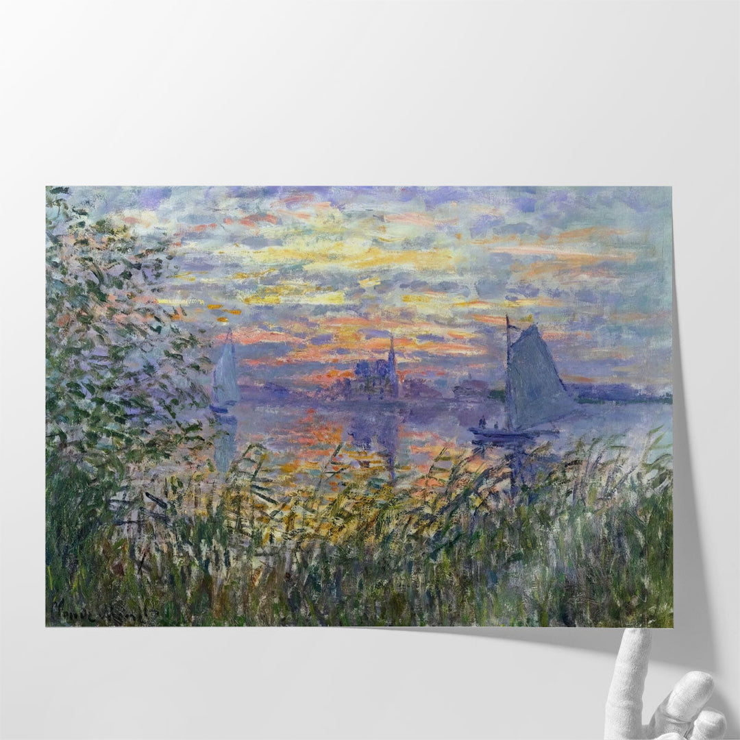 Sunset on the Siene, 1874 - Canvas Print Wall Art