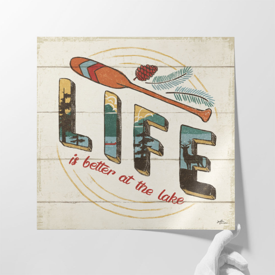 Vintage Lake III - Canvas Print Wall Art