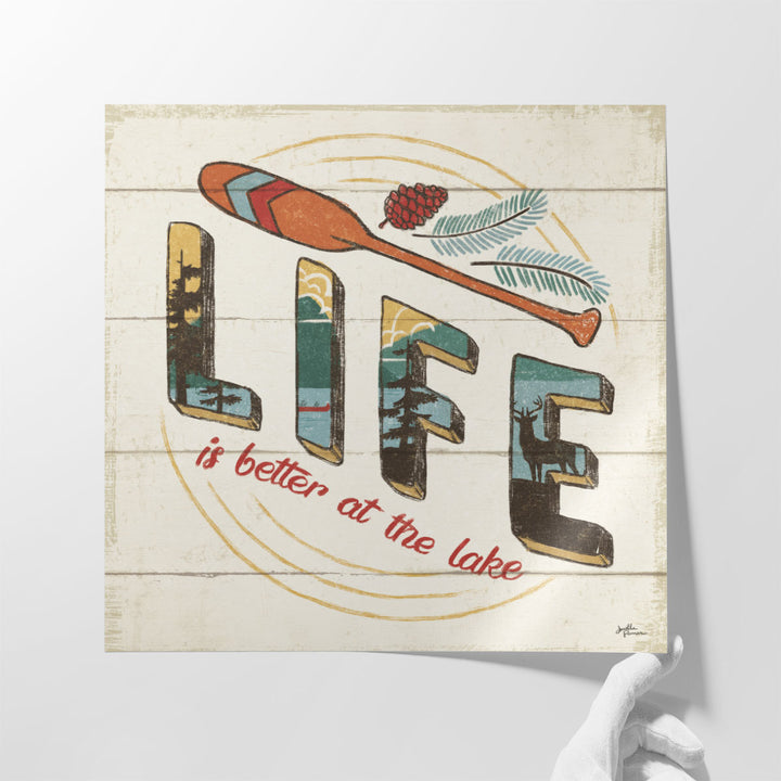 Vintage Lake III - Canvas Print Wall Art