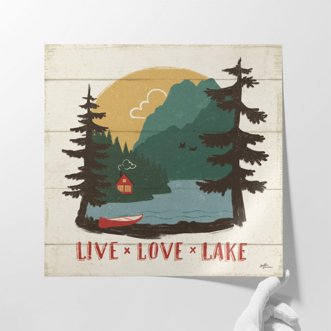 Vintage Lake VII - Canvas Print Wall Art