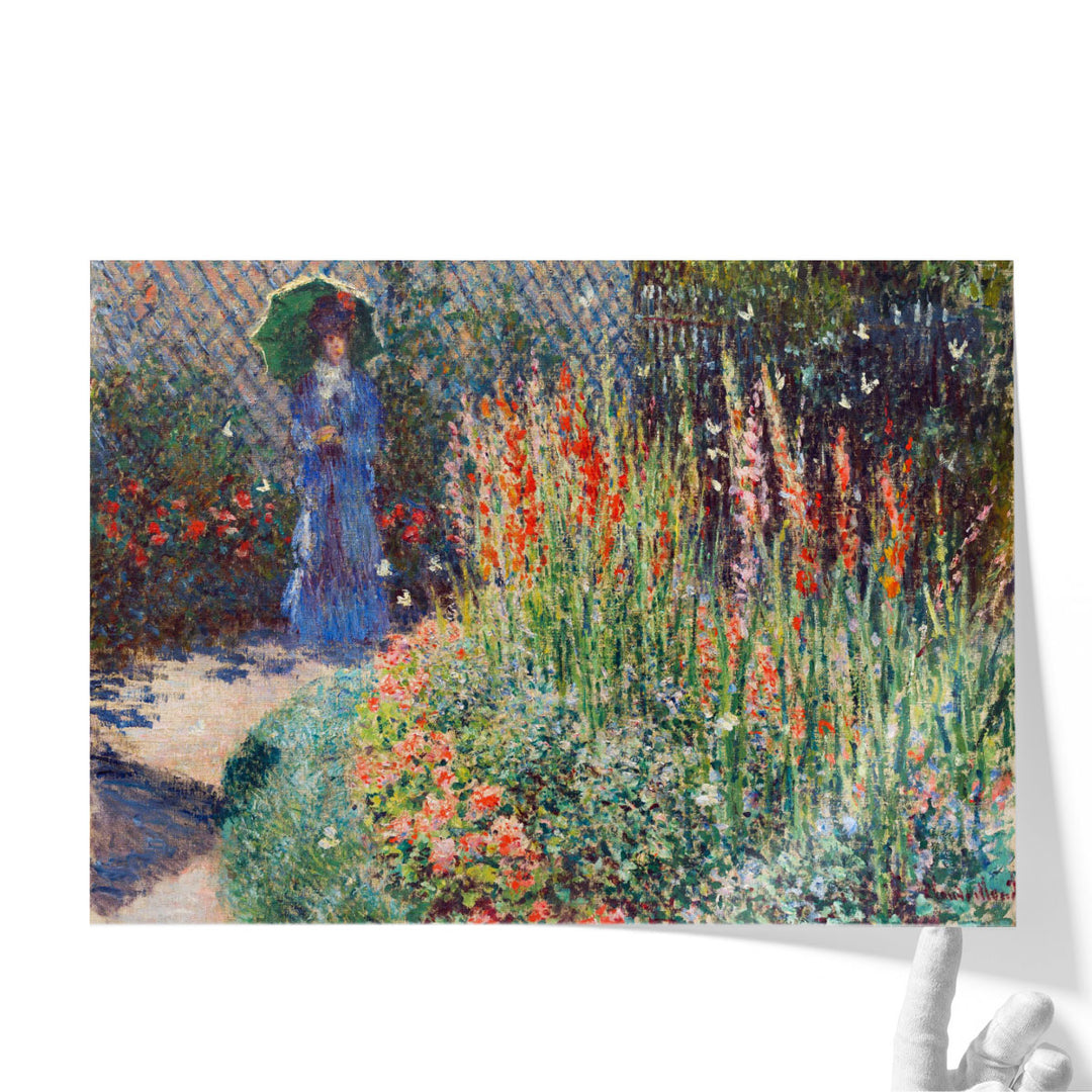 Rounded Flower Bed, 1876 - Canvas Print Wall Art
