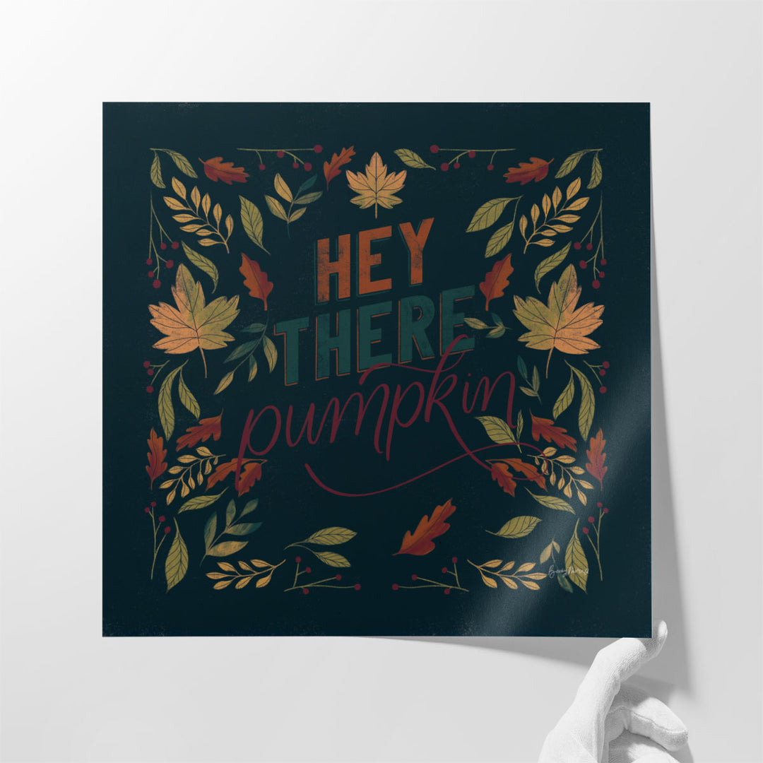 Autumn Sayings I Pumpkin - Canvas Print Wall Art