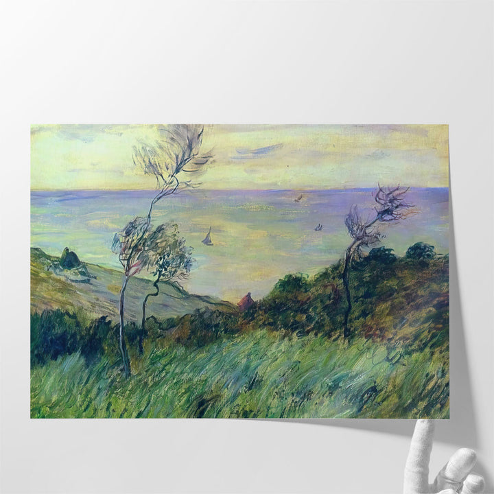 Cliffs of Varengeville, Gust of Wind, 1882 - Canvas Print Wall Art